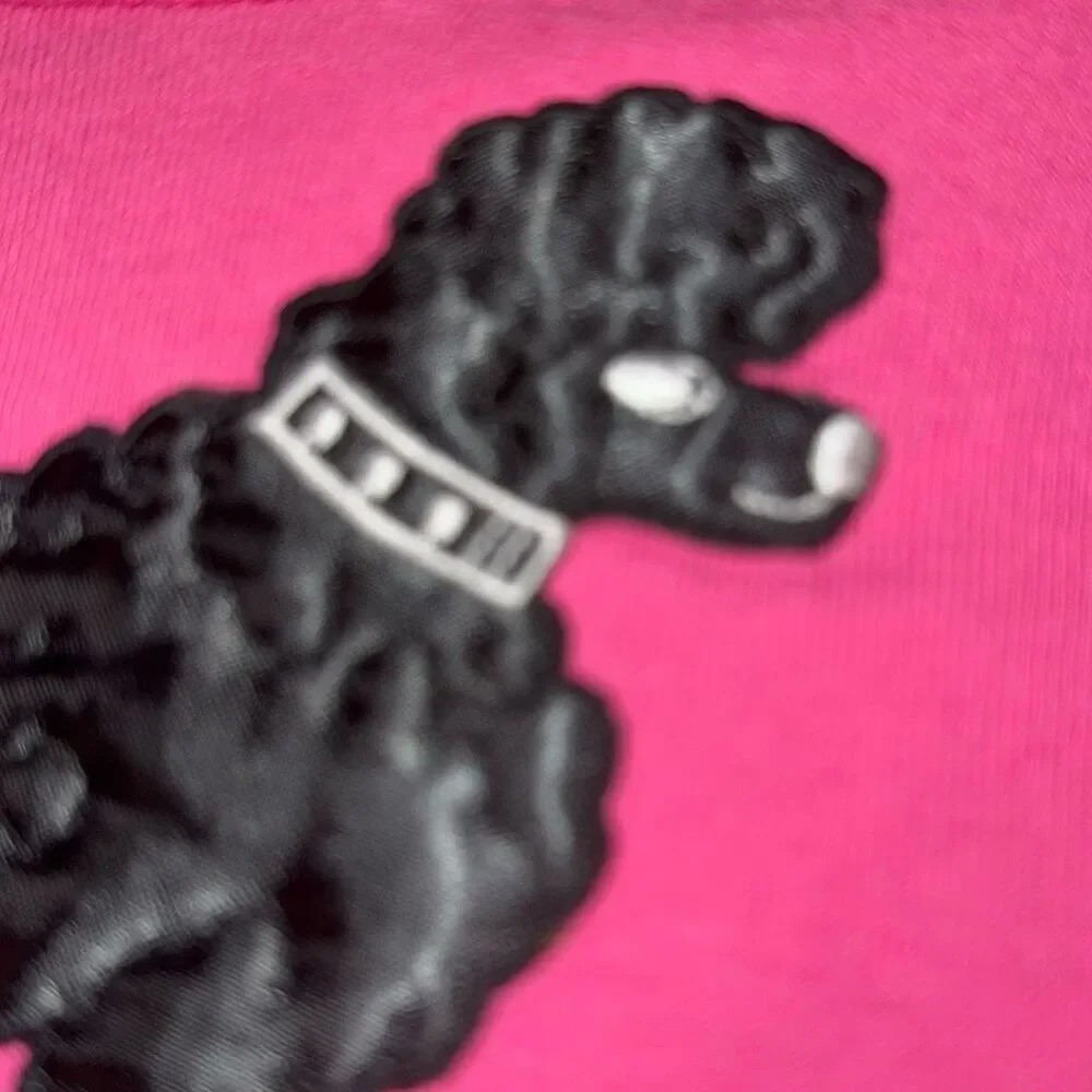 Vintage‎ Pink Single Stitch Rockabilly Poodle Patchwork T-Shirt Medium